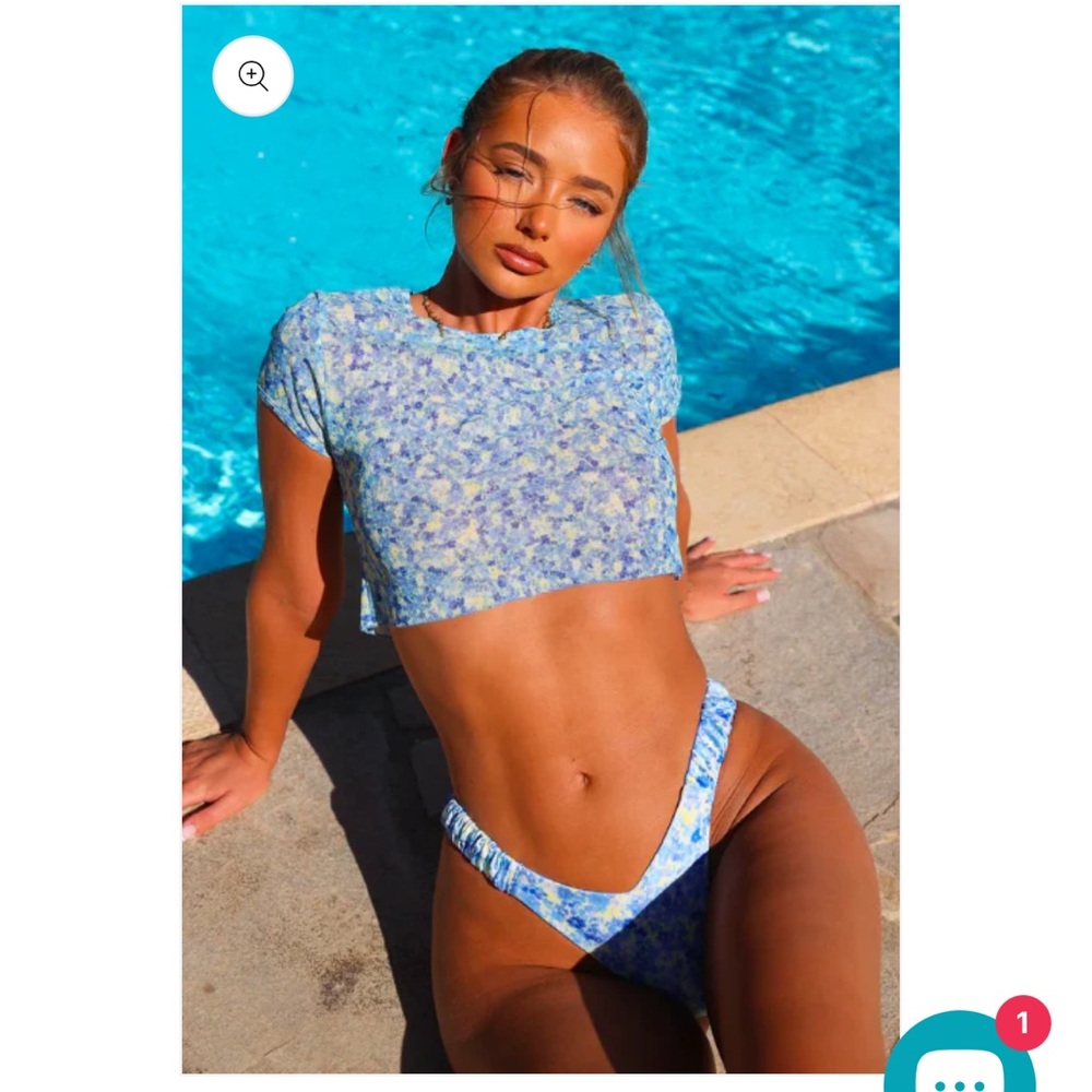 Kulani Kinis Vibrant Blue and Yellow Swim Cover